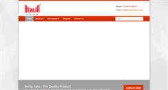Desktop Screenshot of berliaproducts.com